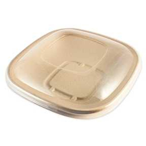 Sabert RPET LID for Small Square Pulp Bowl PUL53501 - Pack of 500