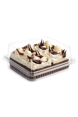 GPI Traitipack Clear Hinged Square Container X09H65 - Pack of 180