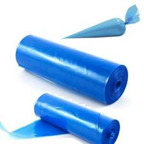21" Blue Piping Bags on Roll - Pack of 100