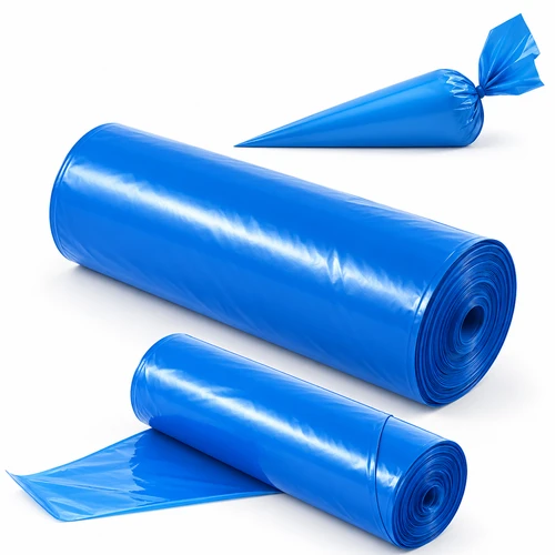 21" Blue Piping Bags on Roll - Pack of 100