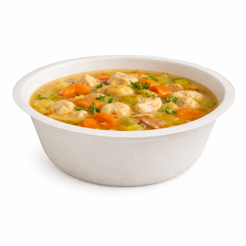 12oz Bagasse Bowl 340ml Compostable - Pack of 500