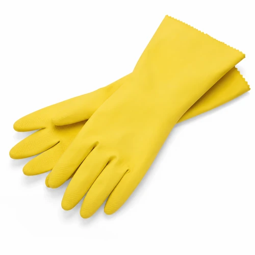 Rubber Gloves Medium Yellow - Pack of 12