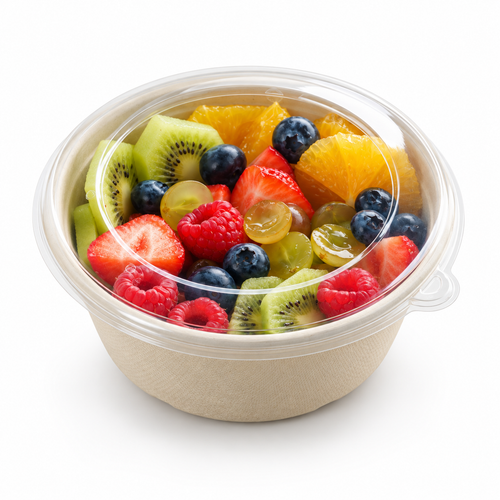 Sabert PUL51616 RPET LID for 500ml Round Bowl - Pack of 500