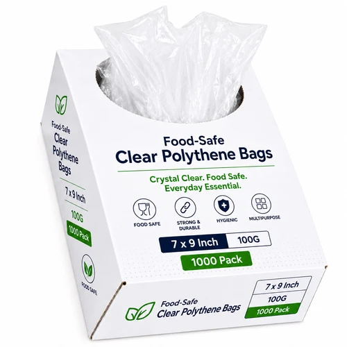 Excel Polythene Clear Bag 7x9inch 100G - Pack of 1000
