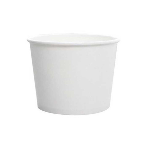 Go-Pack White Paper Soup Containers 26oz(758ml) - Pack of 500 (Just Base)