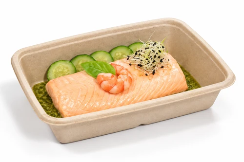 Sabert Rectangular Pulp Container 1050ml PUL46136 - Pack of 300