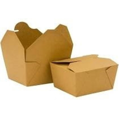 No.1 Brown Paper Leakproof Takeaway Food Container 26oz/750ml (Pack of 450pcs)