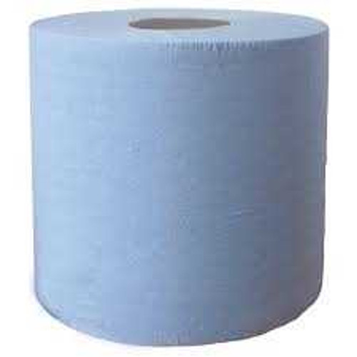 Blue Paper Roll Centerfeed 2ply , 150m (pack of 6 Rolls)