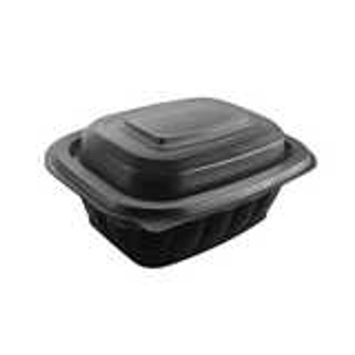 Somoplast Black Base Microwave Container 740 (450c)c - Pack of 450
