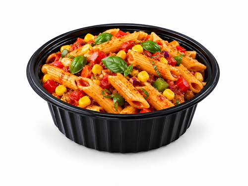 Somoplast Black Food Container 840 Round 500cc - Pack of 300