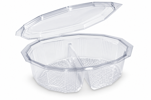 2 Compartment 750cc Salad Container GPI Multipack (M2C750) - pack of 270
