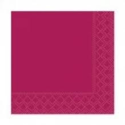 Poppies 2ply Bordeaux Cocktail Napkins  24X24cm - Pack of 4000