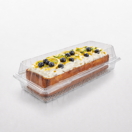 GPI B32H80 Patipack Clear Hinged Lid Bakery Container – Pack of 150