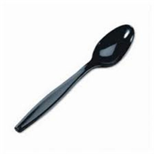 Heavy Duty Plastic Black Spoons – Pack of 1000