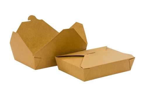 No.2 Brown leakeproof Kraft Takeaway Meal box 51oz/1450ml (pack of 280)