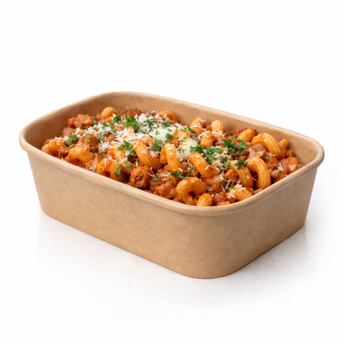 Rectangular Kraft cardboard 1000cc Food Container (pack of 300)