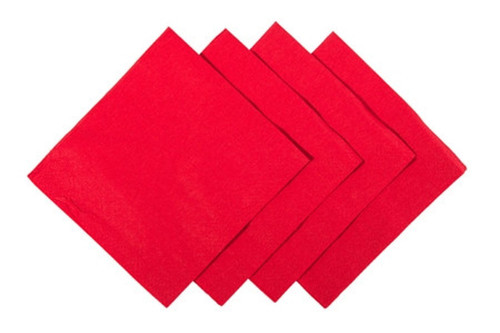 Poppies 2ply Red Cocktail Napkins  24X24cm - Pack of 4000