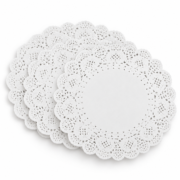 250X Swantex Paper Round Doyley White - 190mm (7.5inch)
