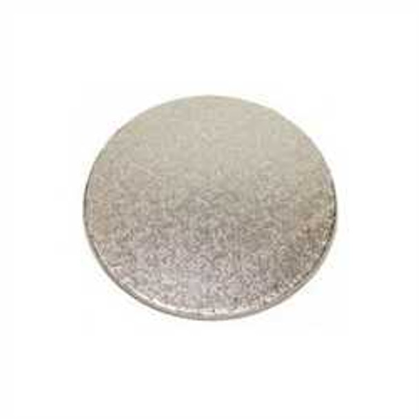 Cake Card Silver Round [8inch] Extra Thick (a pack of 25)