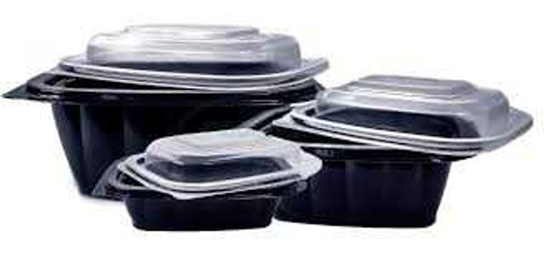 Somoplast [739] Black Base Microwave Container 375cc Just Base (a pack of 450)
