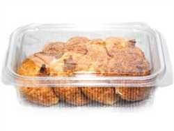 Somoplast [969] Clear Hinged Rectangular Container [1500cc] (a pack of 250)