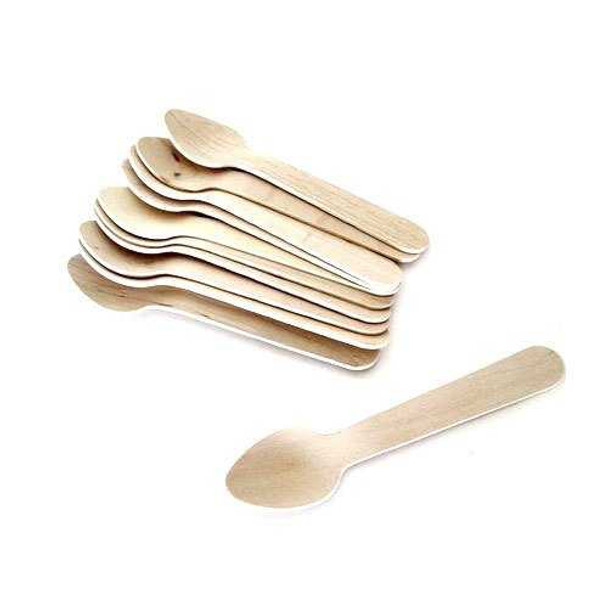 Wooden Dessert Spoons (a pack of 1000)