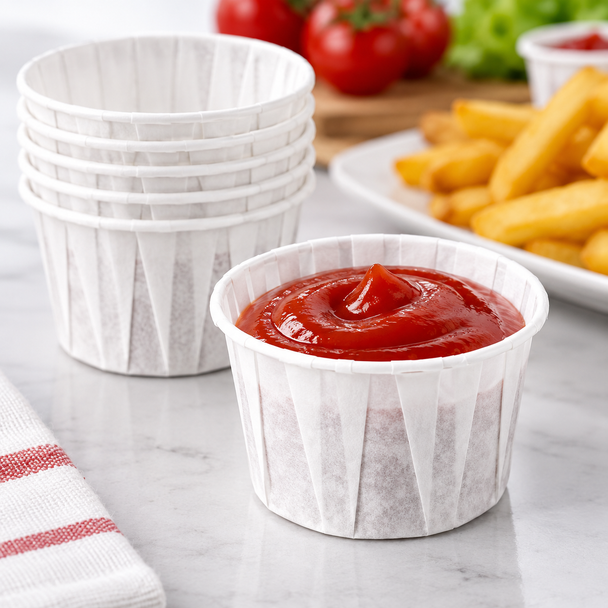 Paper Souffle Disposable 4oz Portion Cups F400 ‚ 5000pcs