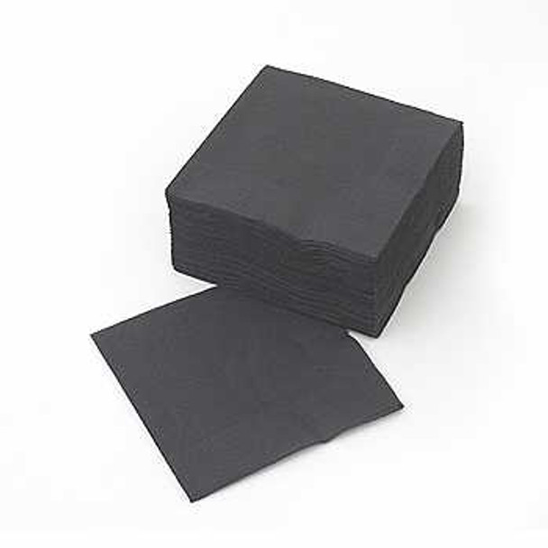 poppies Black Napkins 2ply [24x24cm] (a pack of 4000)