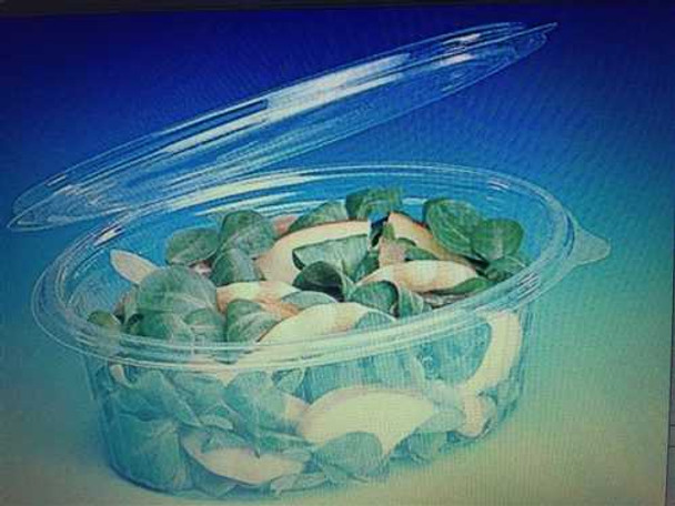 GPI Elipack [E750] Oval Hinged Salad Container [750cc] (a pack of 300)