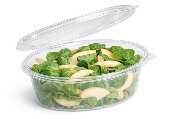 GPI Elipack E750 Oval Hinged Salad Container 750cc (300 pcs)