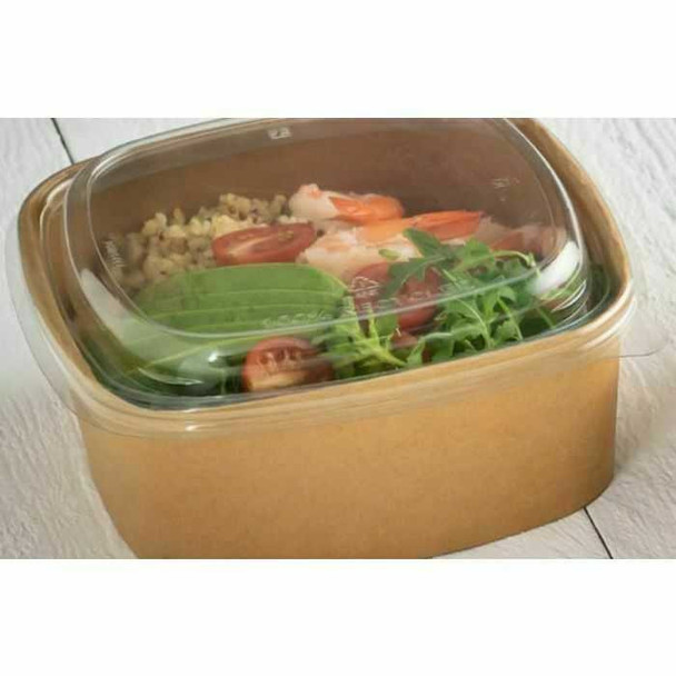 Sabert Square Kraft 500ml  food Bowl 500ml PAP14016PE just base - Pack of 300  Supply Express Sabert Square Kraft 500ml  food Bowl 500ml PAP14016PE just base - Pack of 300  Supply Express