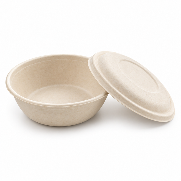 Sabert Pulp Lids for Buddha Round Pulp Bowl PUL52032PUL (300 Pack)