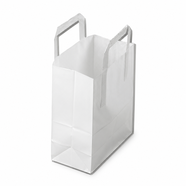 X-Large White Takeaway Paper SOS Carrier Bags - Pack of 250