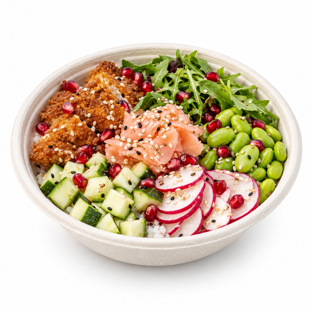 Sabert Buddha Round Pulp Bowl PUL12020 600ml (Pack of 300)