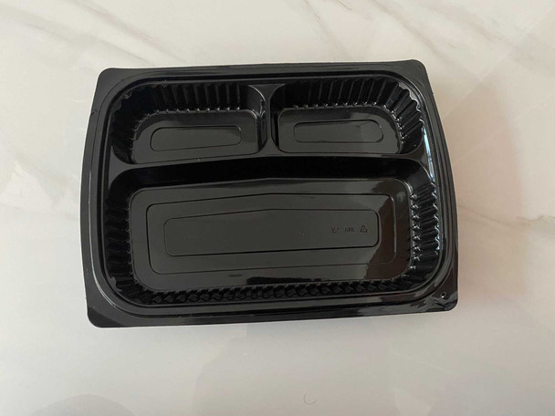 Somoplast [818] Black 3comp Microwavable Container [1000cc] Just Base (a pack of 260)