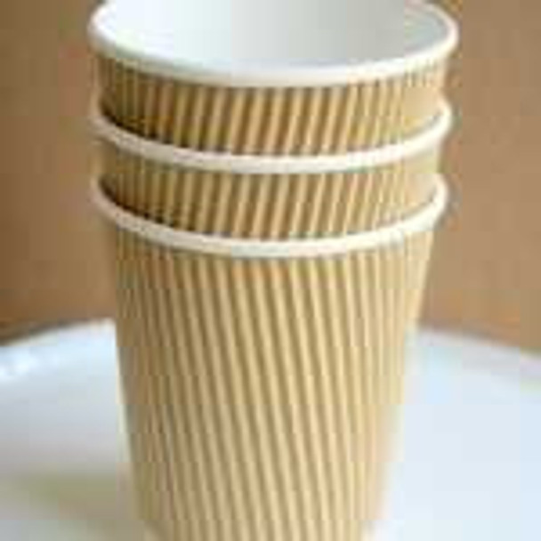 Ripple Kraft Paper Cup Hot [12oz] (a pack of 500)