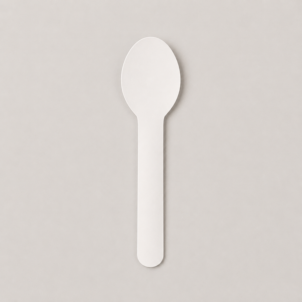 WHITE PREMIUM PAPER DESSERT SPOON(a pack of 1000)
