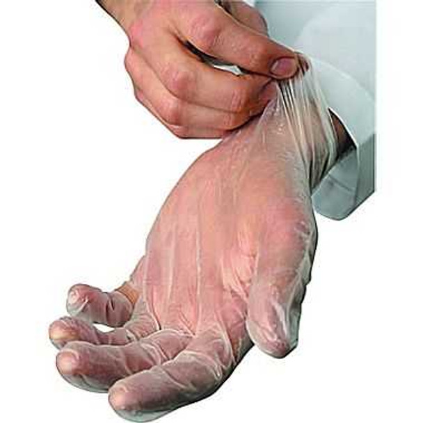 Vinyl Gloves [Medium] Clear Powder Free (a pack of 100)