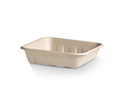 Compostable Meat , fruit and Veg Trays [27x22x4cm] (300 pcs)