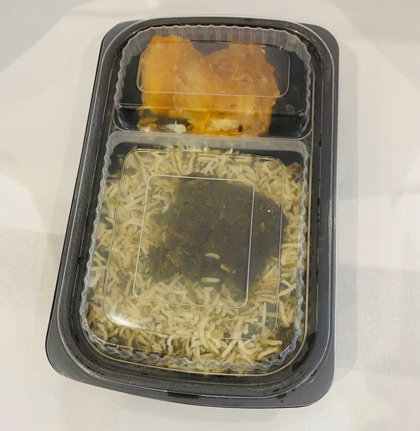Somoplast [827] Black 2comp Microwavable Container [750cc] Just Base  (a pack of 260)  Supply Express