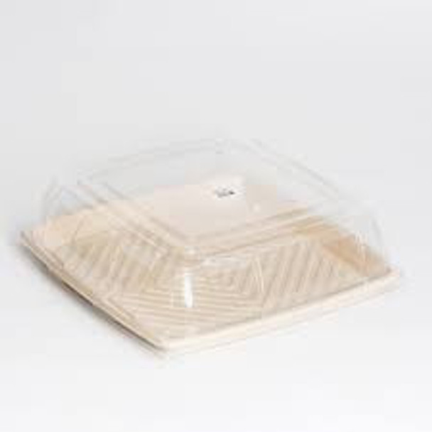 Sabert PET Lids for 27cm Square Bepulp Platters [PUL52910F025]