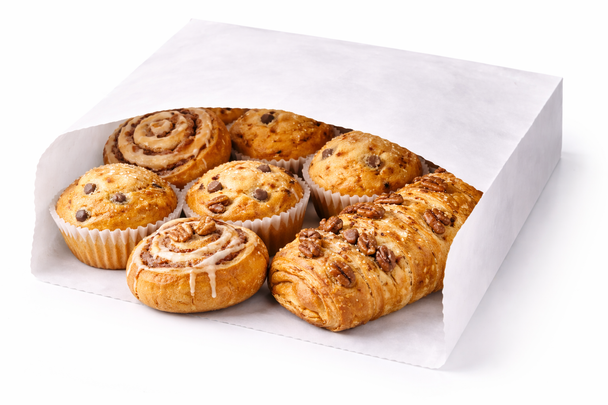 White Greaseproof Paper Bag [10x10inch] Strung (1000 Bags)