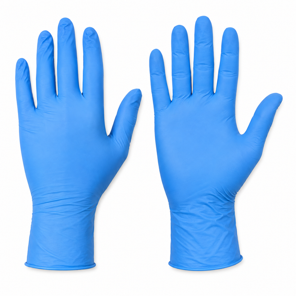 Blue Nitrile Gloves X-Large Powder-Free - Pack of 100