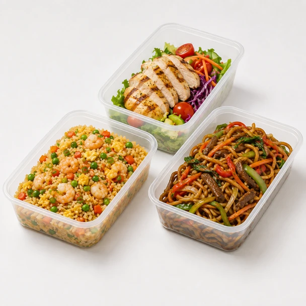 Hippo 500cc Microwave Container & Lid (Pack of 250 sets)