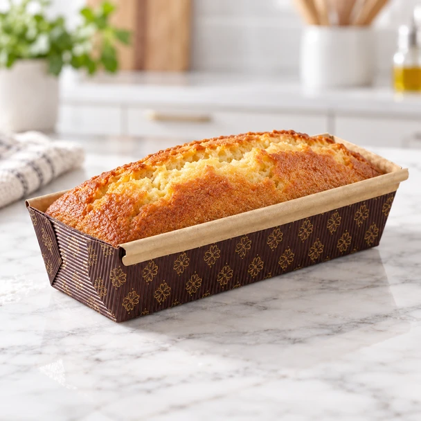 Disposable Oven Safe Paper Loaf Cake Pan Large 257x63x52mm – 600 Pcs