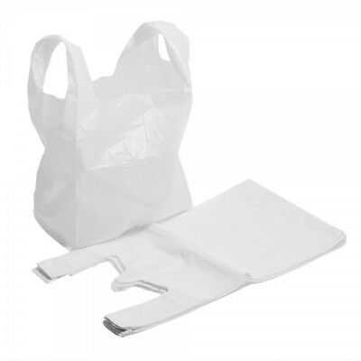 White Plastic Carrier Bag [13x19x23inch] (a pack of 700)