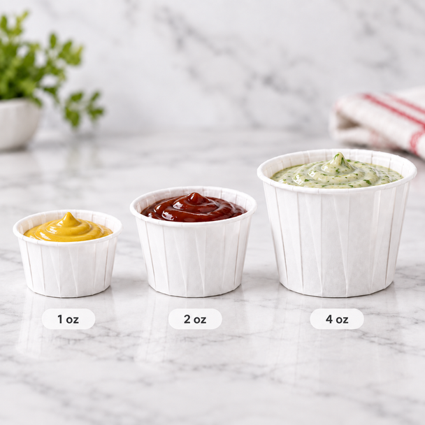 Paper Souffle Portion Cup [F100] 1oz (Pack of 5000)