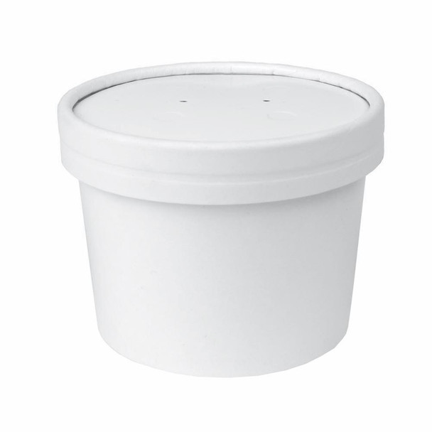Go Pack Paper Soup Container & Lid Combo [8oz] (237ml (a pack of 250)