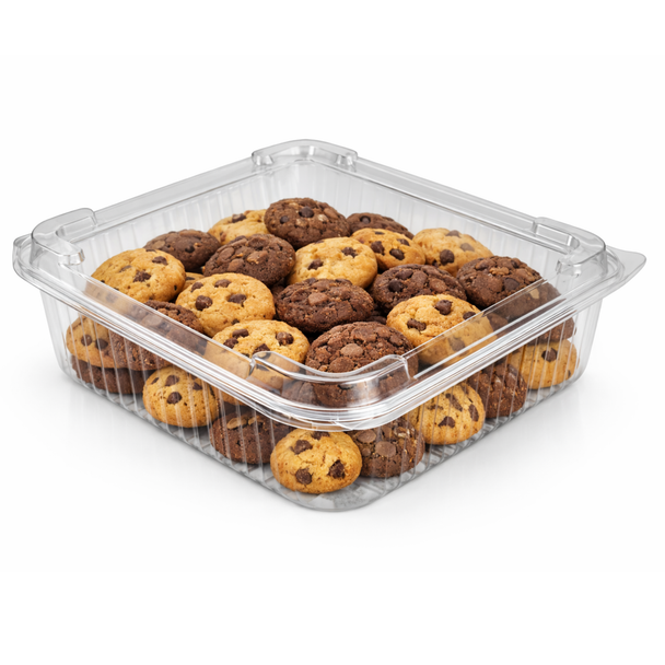 Somoplast 901 Clear Hinged Domed Square Container 1000cc (Pack of 400)