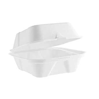 Bagasse, biodegradable 6'' Burger Box (a pack of 500)